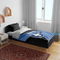 Personalised Greece Hellas Bedding Set Coat Of Arms - Wonder Print Shop