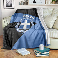 Personalised Greece Hellas Blanket Coat Of Arms - Wonder Print Shop