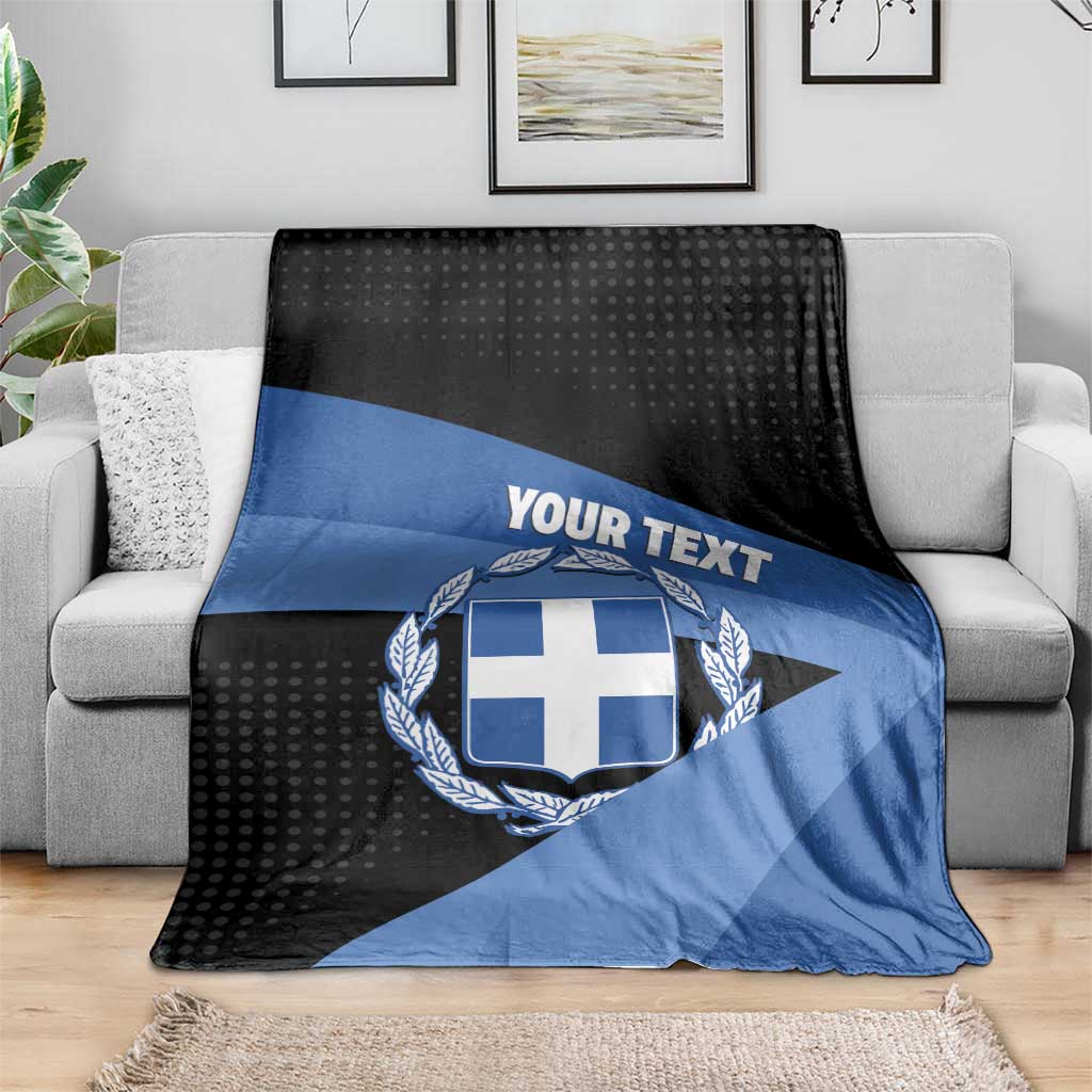 Personalised Greece Hellas Blanket Coat Of Arms - Wonder Print Shop