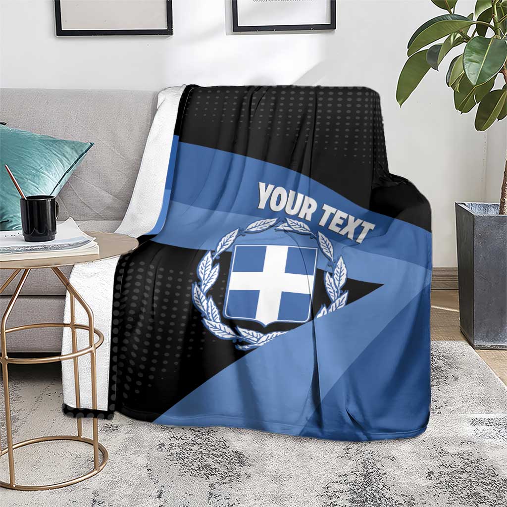 Personalised Greece Hellas Blanket Coat Of Arms - Wonder Print Shop