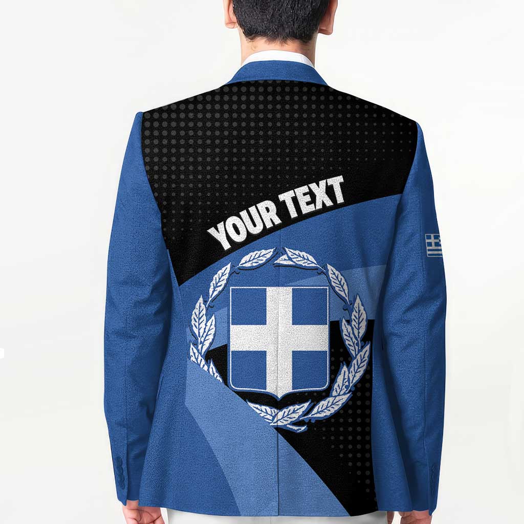 Personalised Greece Hellas Blazer Coat Of Arms - Wonder Print Shop