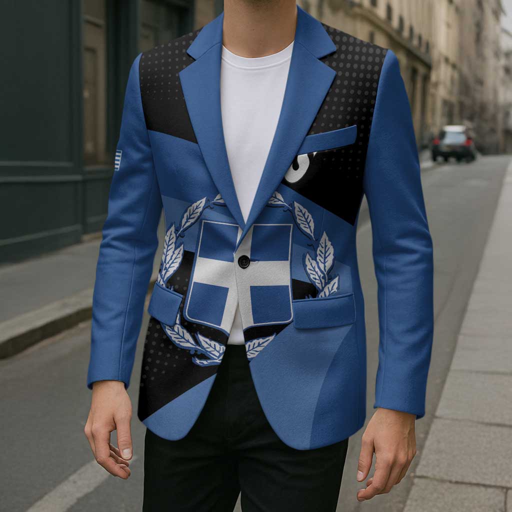 Personalised Greece Hellas Blazer Coat Of Arms - Wonder Print Shop