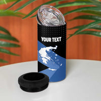 Personalised Greece Hellas 4 in 1 Can Cooler Tumbler Coat Of Arms - Wonder Print Shop