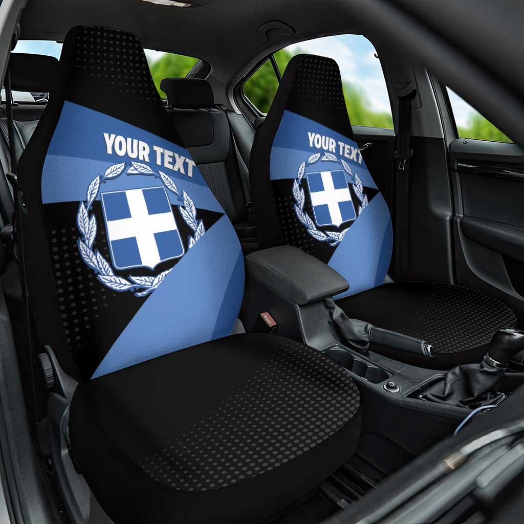 Personalised Greece Hellas Car Seat Cover Coat Of Arms - Wonder Print Shop