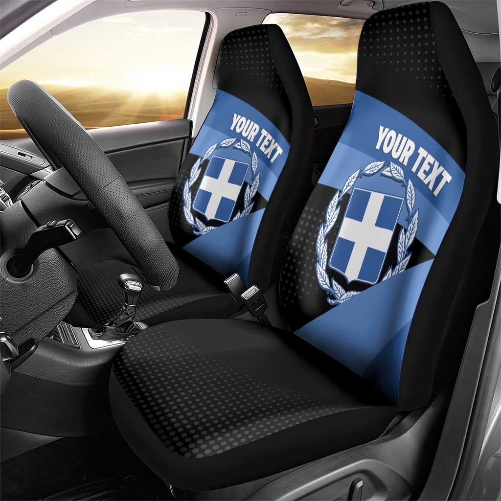 Personalised Greece Hellas Car Seat Cover Coat Of Arms - Wonder Print Shop