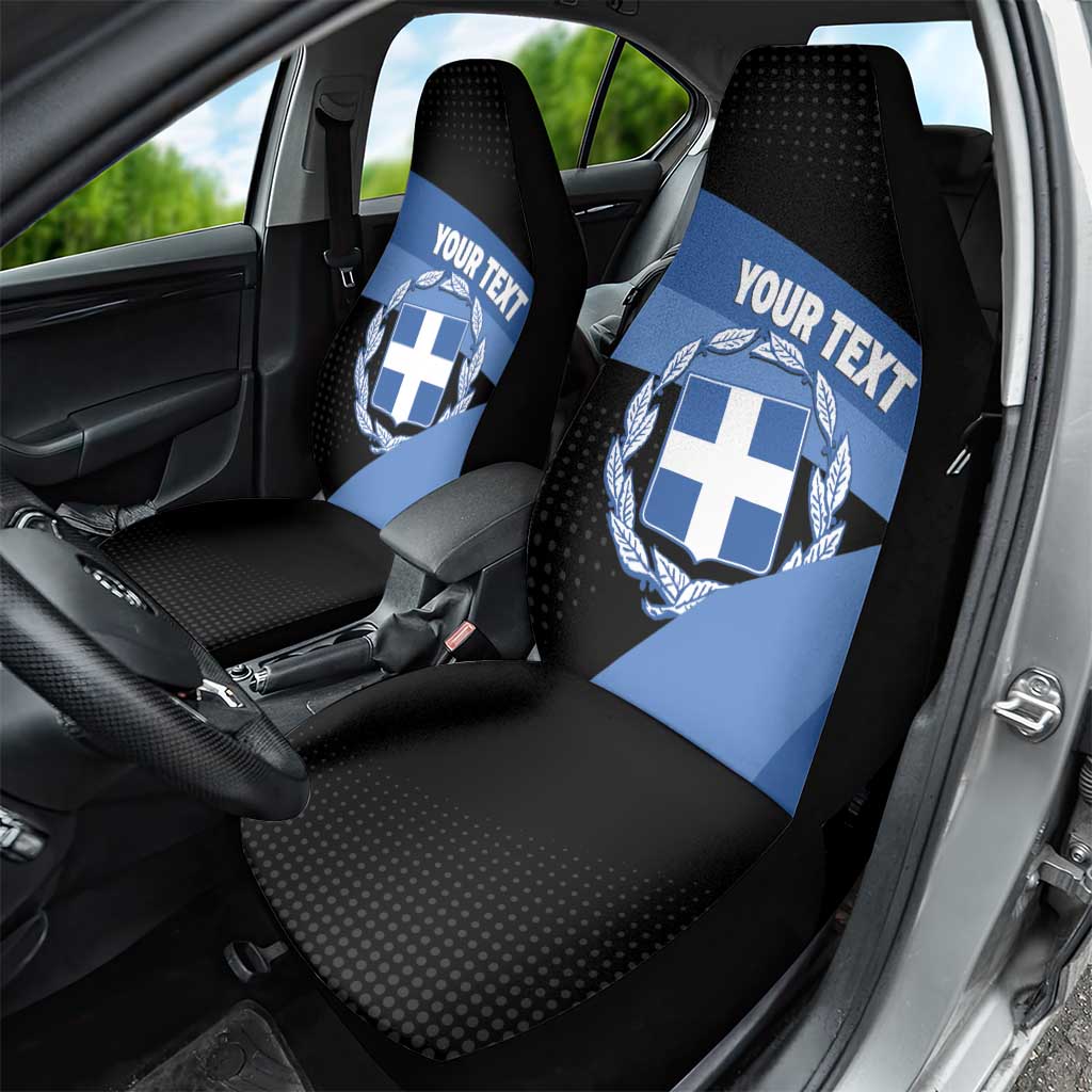 Personalised Greece Hellas Car Seat Cover Coat Of Arms - Wonder Print Shop
