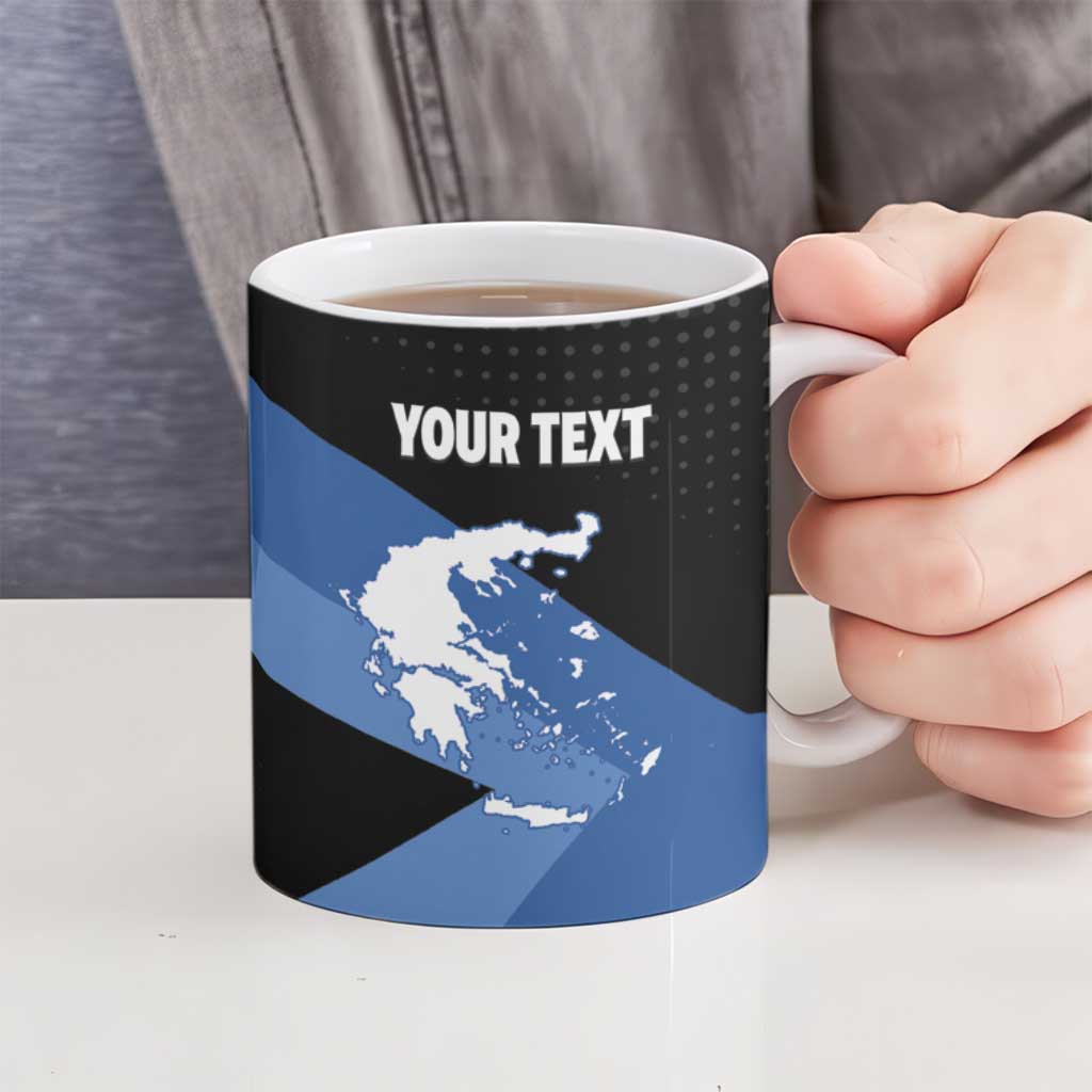 Personalised Greece Hellas Ceramic Mug Coat Of Arms - Wonder Print Shop