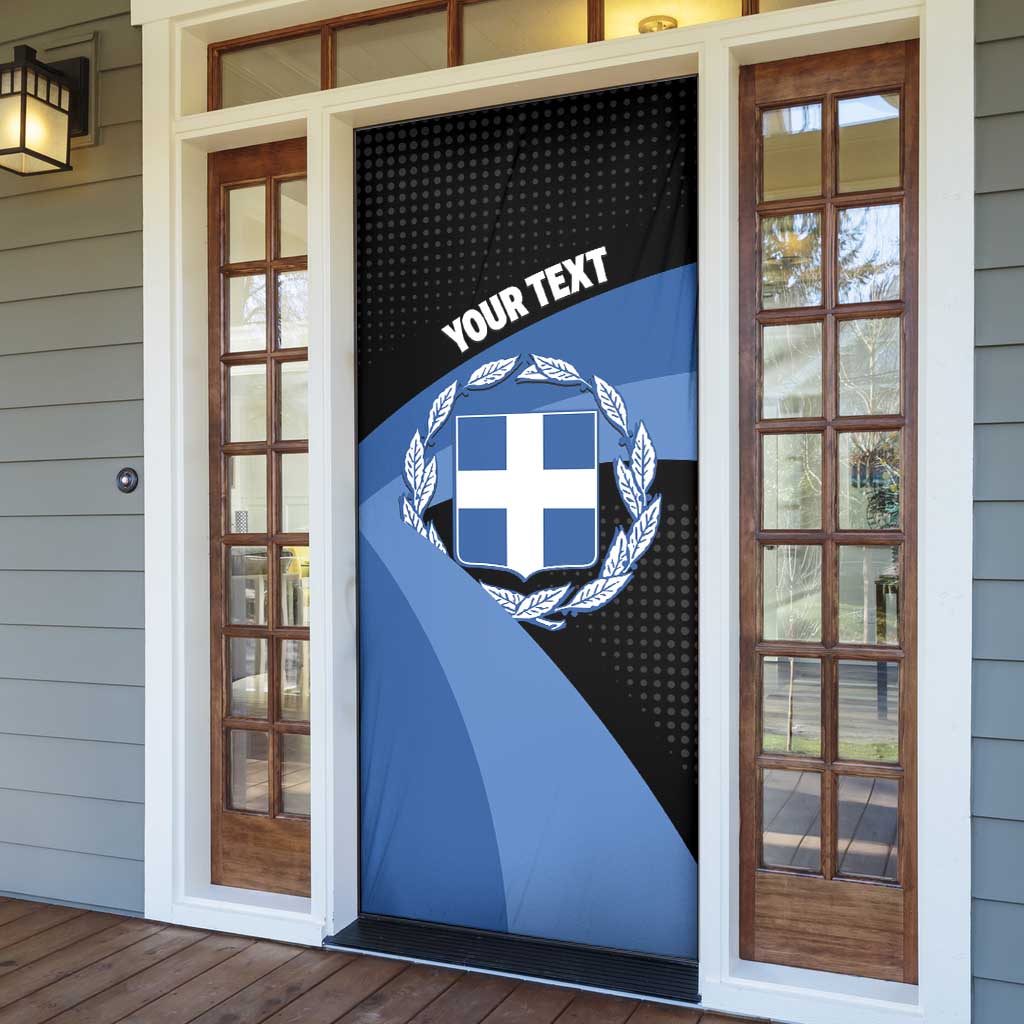 Personalised Greece Hellas Door Cover Coat Of Arms - Wonder Print Shop