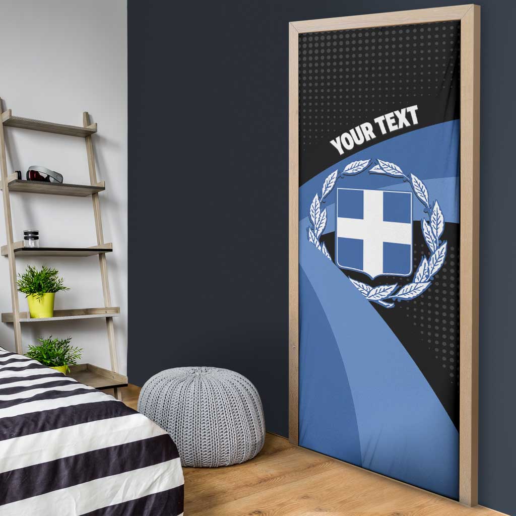 Personalised Greece Hellas Door Cover Coat Of Arms - Wonder Print Shop