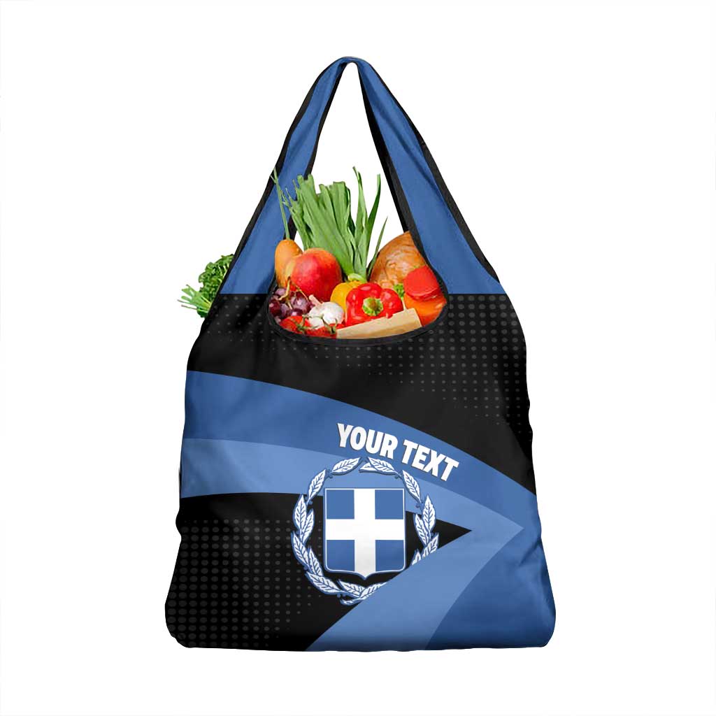 Personalised Greece Hellas Grocery Bag Coat Of Arms - Wonder Print Shop