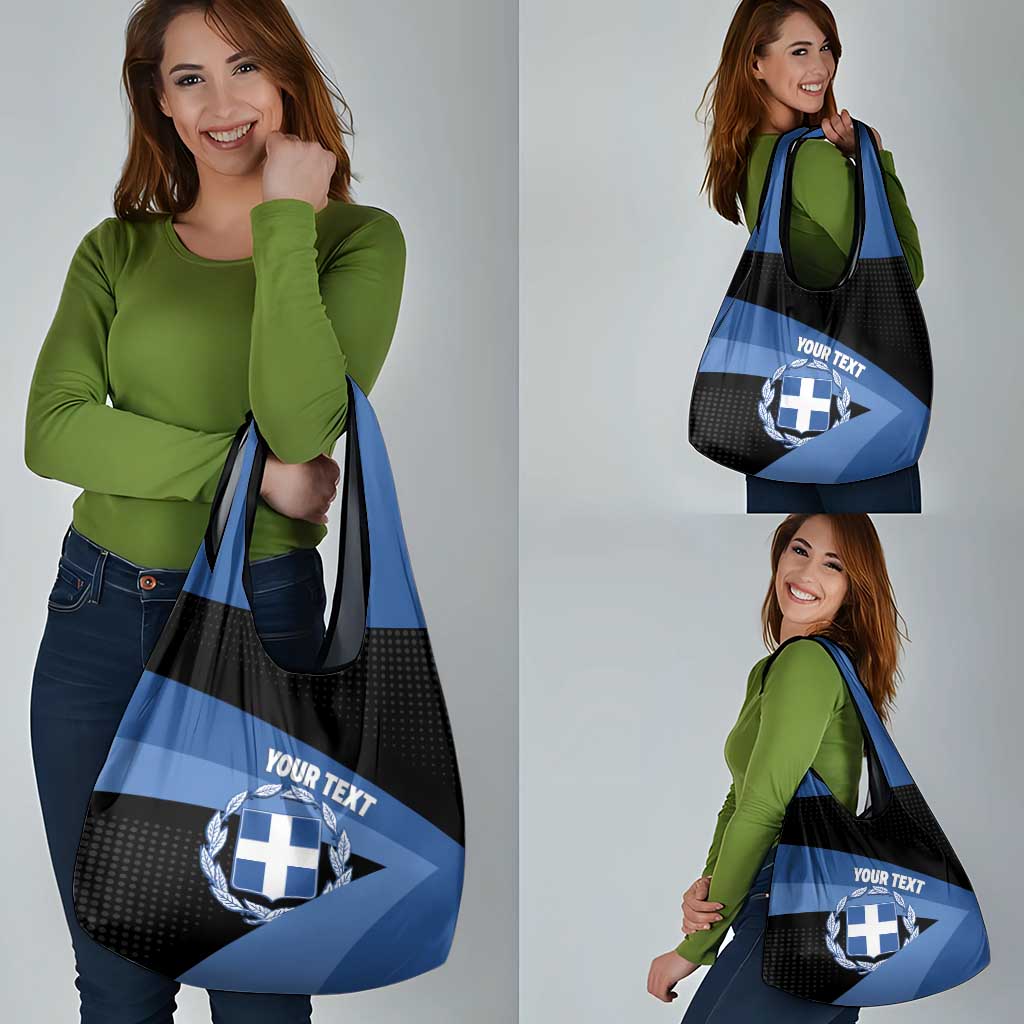 Personalised Greece Hellas Grocery Bag Coat Of Arms - Wonder Print Shop