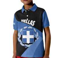 Personalised Greece Hellas Kid Polo Shirt Coat Of Arms - Wonder Print Shop