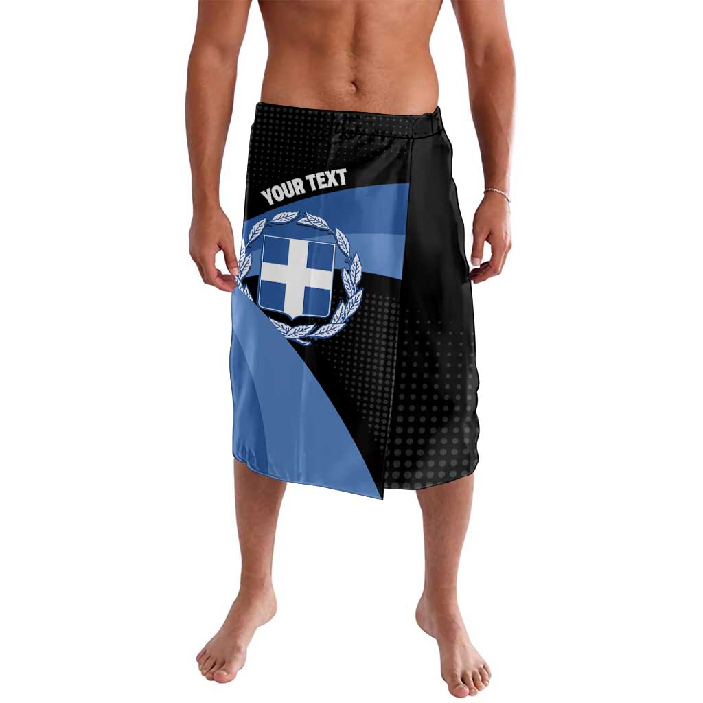 Personalised Greece Hellas Lavalava Coat Of Arms - Wonder Print Shop