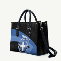 Personalised Greece Hellas Leather Bag Coat Of Arms - Wonder Print Shop