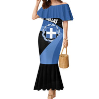 Personalised Greece Hellas Mermaid Dress Coat Of Arms - Wonder Print Shop