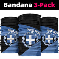 Personalised Greece Hellas Neck Gaiter Coat Of Arms - Wonder Print Shop