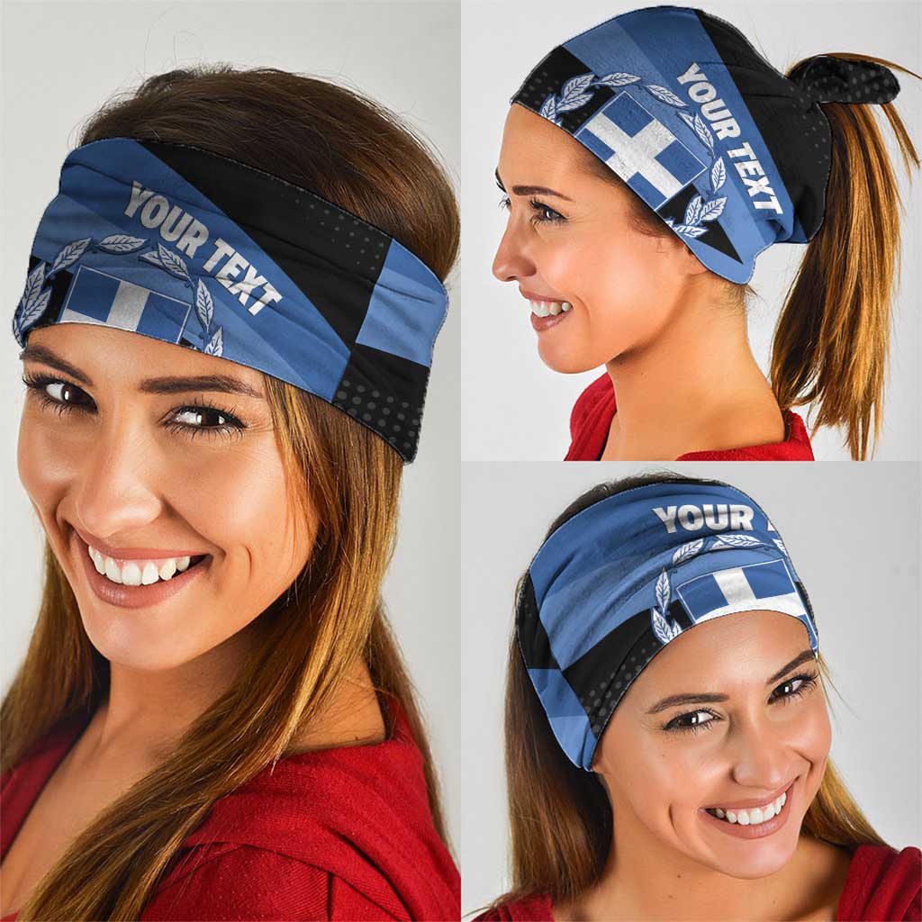 Personalised Greece Hellas Neck Gaiter Coat Of Arms - Wonder Print Shop