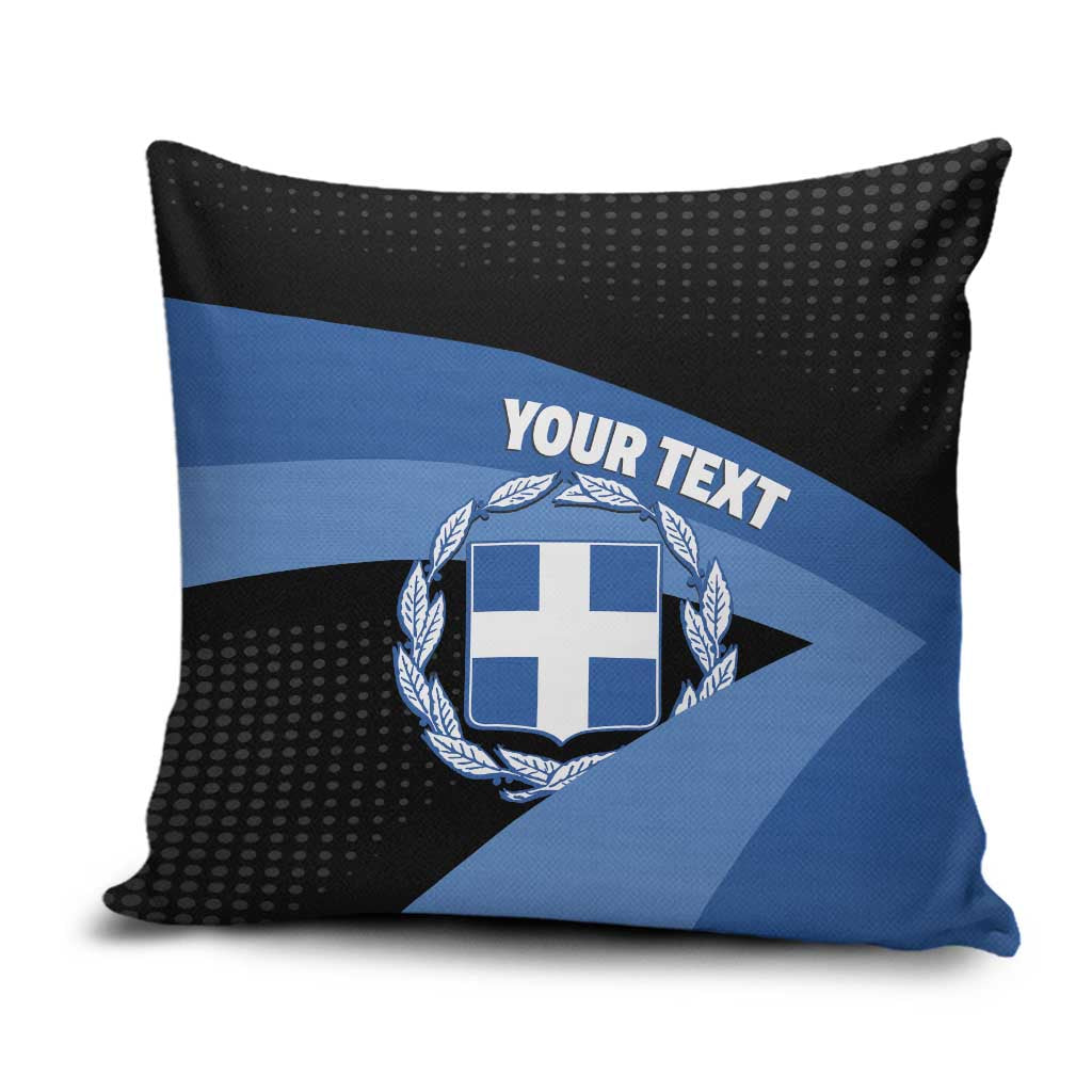 Personalised Greece Hellas Pillow Cover Coat Of Arms - Wonder Print Shop