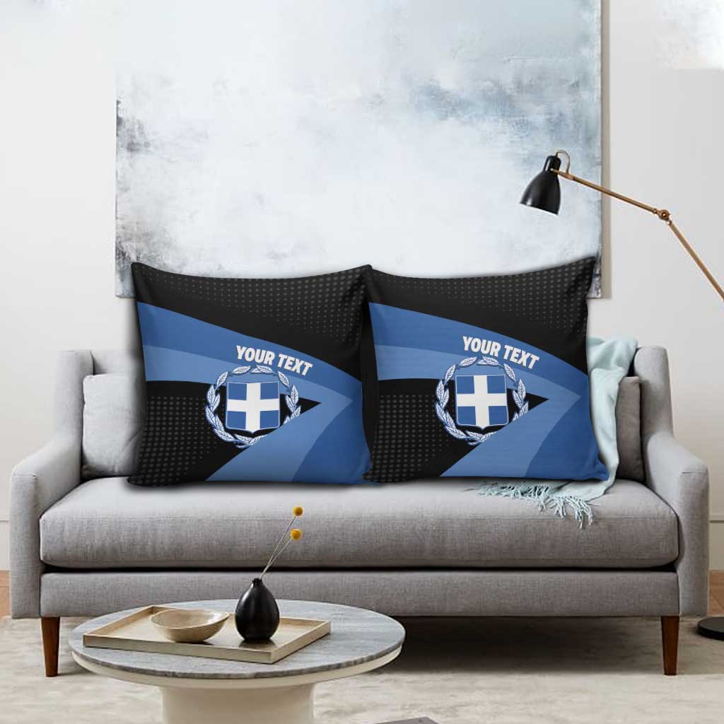 Personalised Greece Hellas Pillow Cover Coat Of Arms - Wonder Print Shop