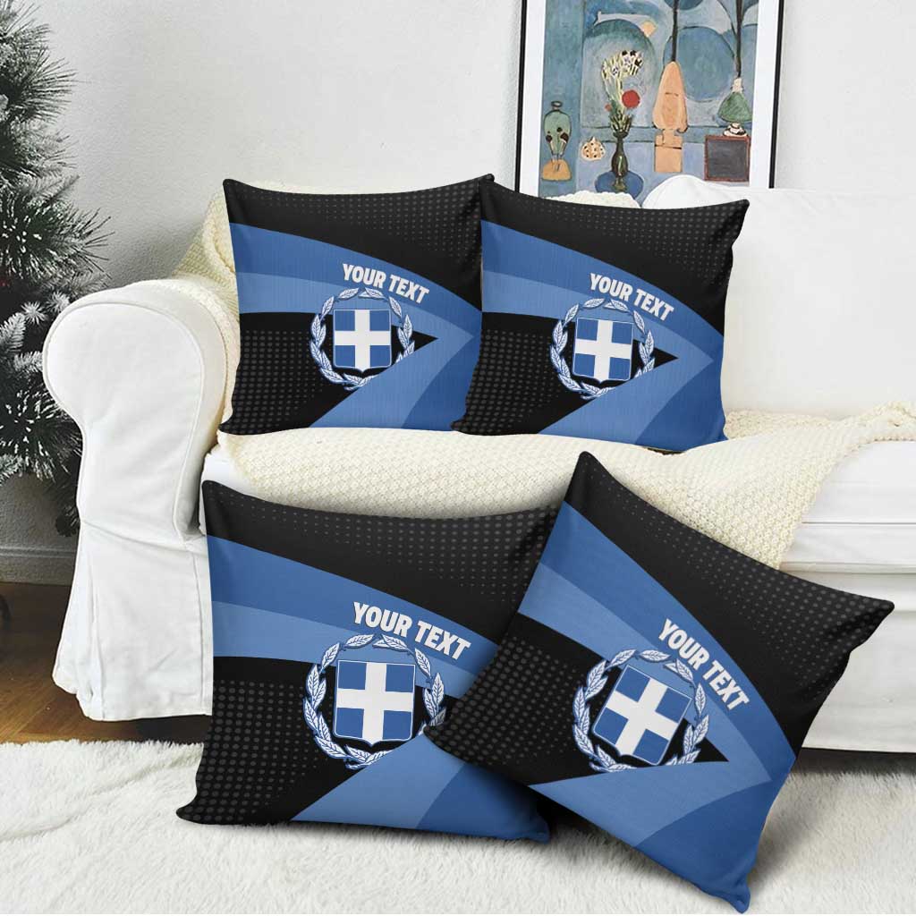 Personalised Greece Hellas Pillow Cover Coat Of Arms - Wonder Print Shop