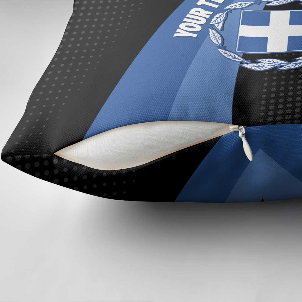 Personalised Greece Hellas Pillow Cover Coat Of Arms - Wonder Print Shop