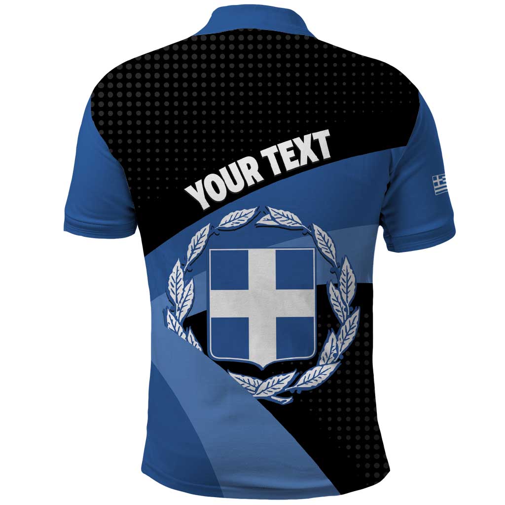 Personalised Greece Hellas Polo Shirt Coat Of Arms - Wonder Print Shop