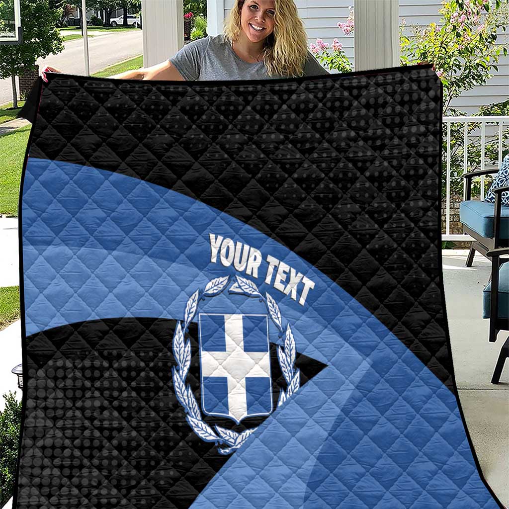 Personalised Greece Hellas Quilt Coat Of Arms - Wonder Print Shop