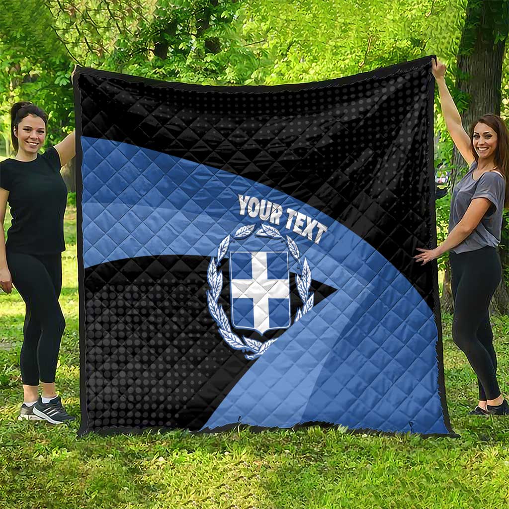 Personalised Greece Hellas Quilt Coat Of Arms - Wonder Print Shop
