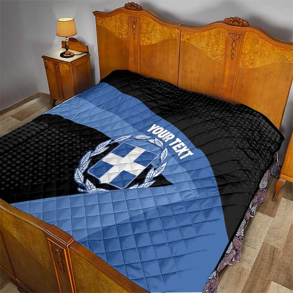 Personalised Greece Hellas Quilt Coat Of Arms - Wonder Print Shop