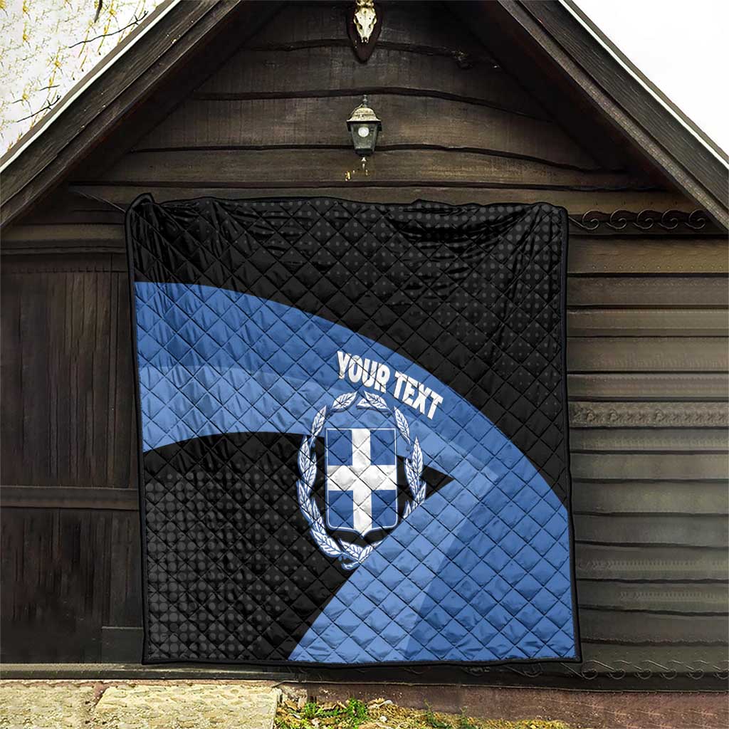 Personalised Greece Hellas Quilt Coat Of Arms - Wonder Print Shop
