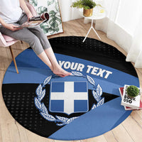 Personalised Greece Hellas Round Carpet Coat Of Arms - Wonder Print Shop