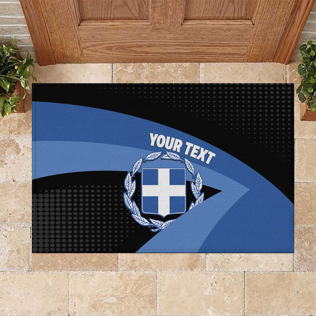 Personalised Greece Hellas Rubber Doormat Coat Of Arms - Wonder Print Shop