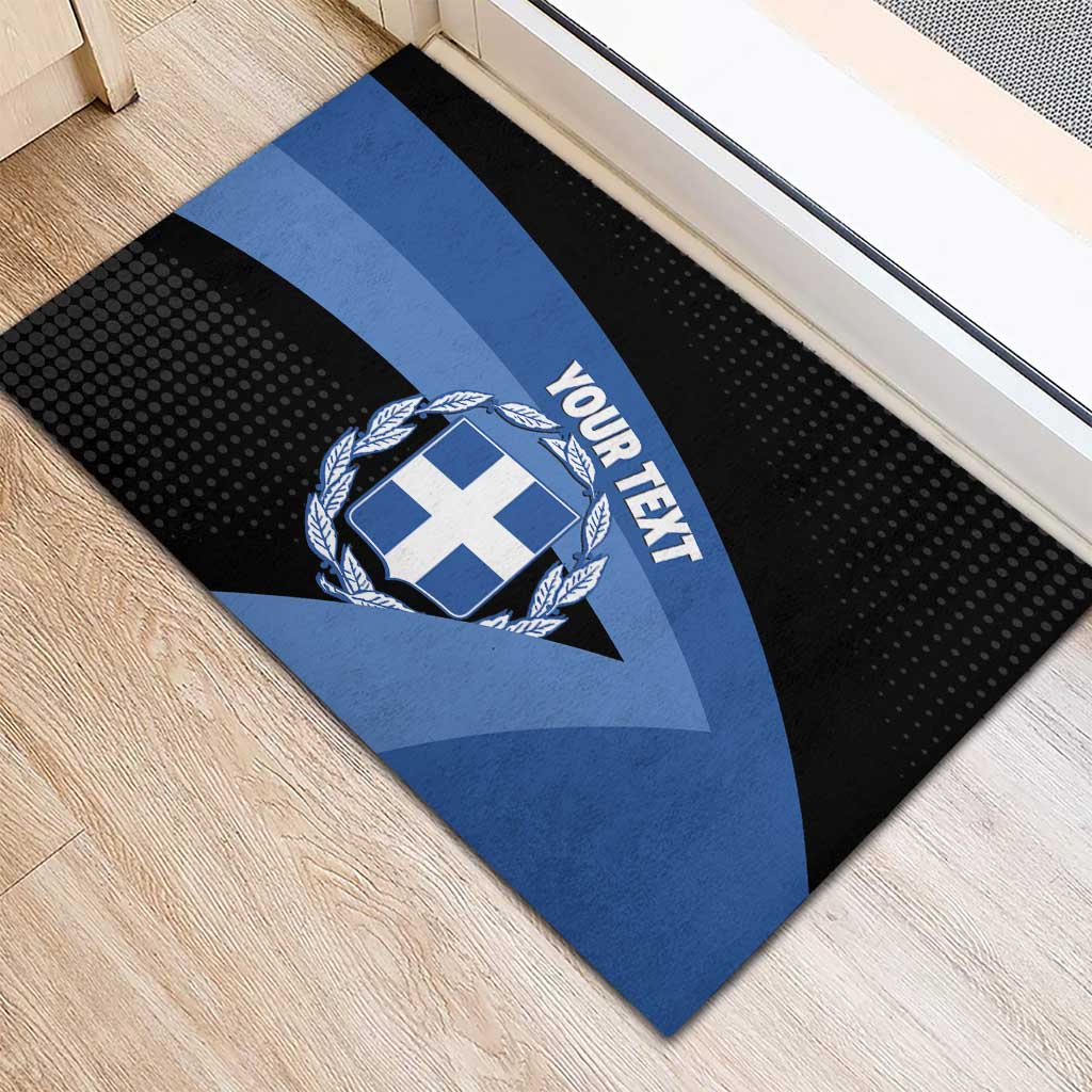 Personalised Greece Hellas Rubber Doormat Coat Of Arms - Wonder Print Shop