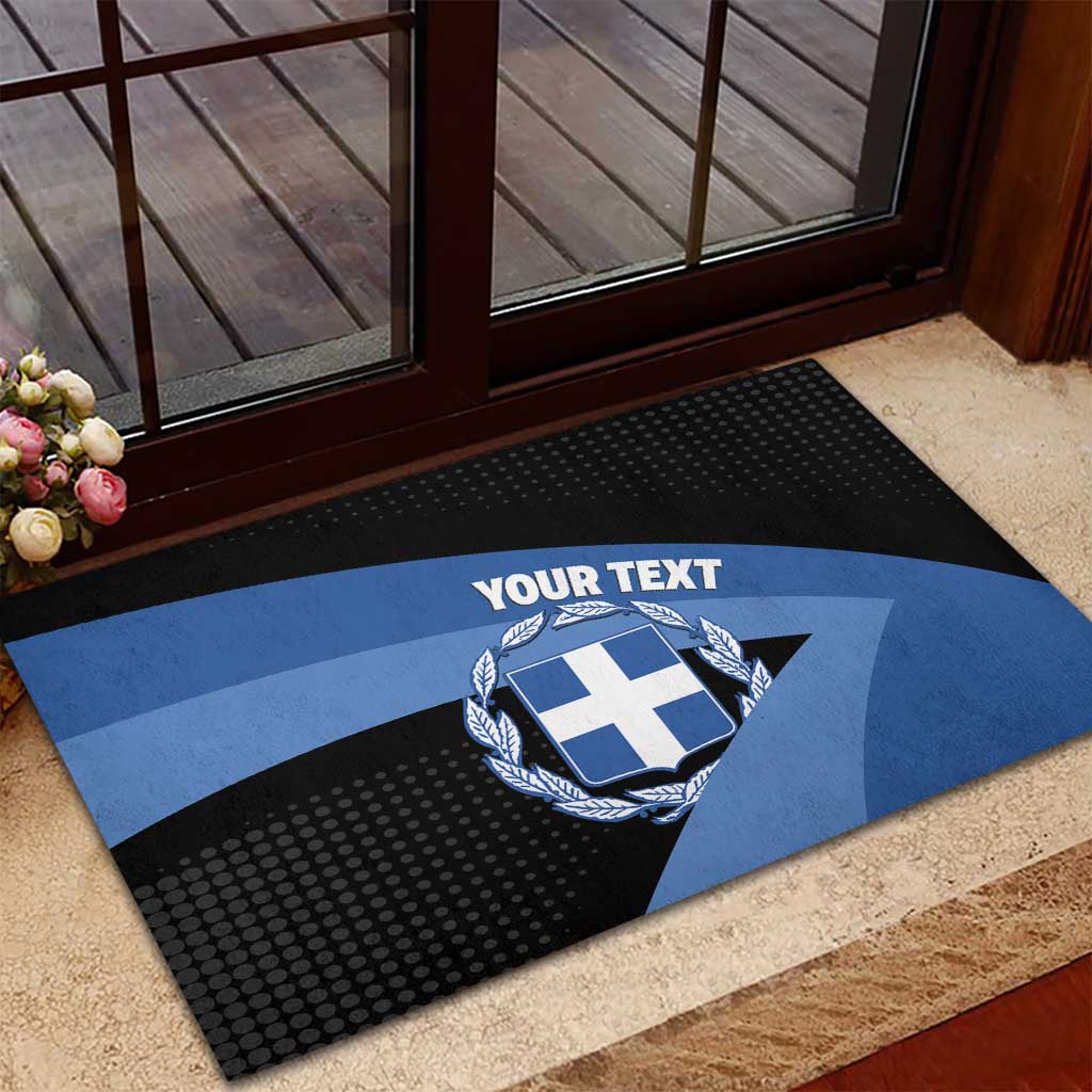 Personalised Greece Hellas Rubber Doormat Coat Of Arms - Wonder Print Shop