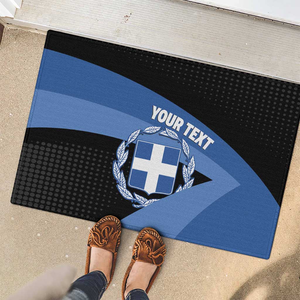 Personalised Greece Hellas Rubber Doormat Coat Of Arms - Wonder Print Shop