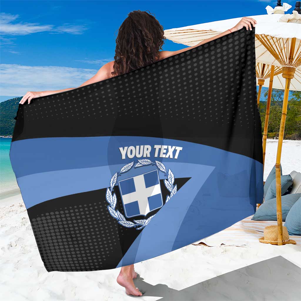Personalised Greece Hellas Sarong Coat Of Arms - Wonder Print Shop