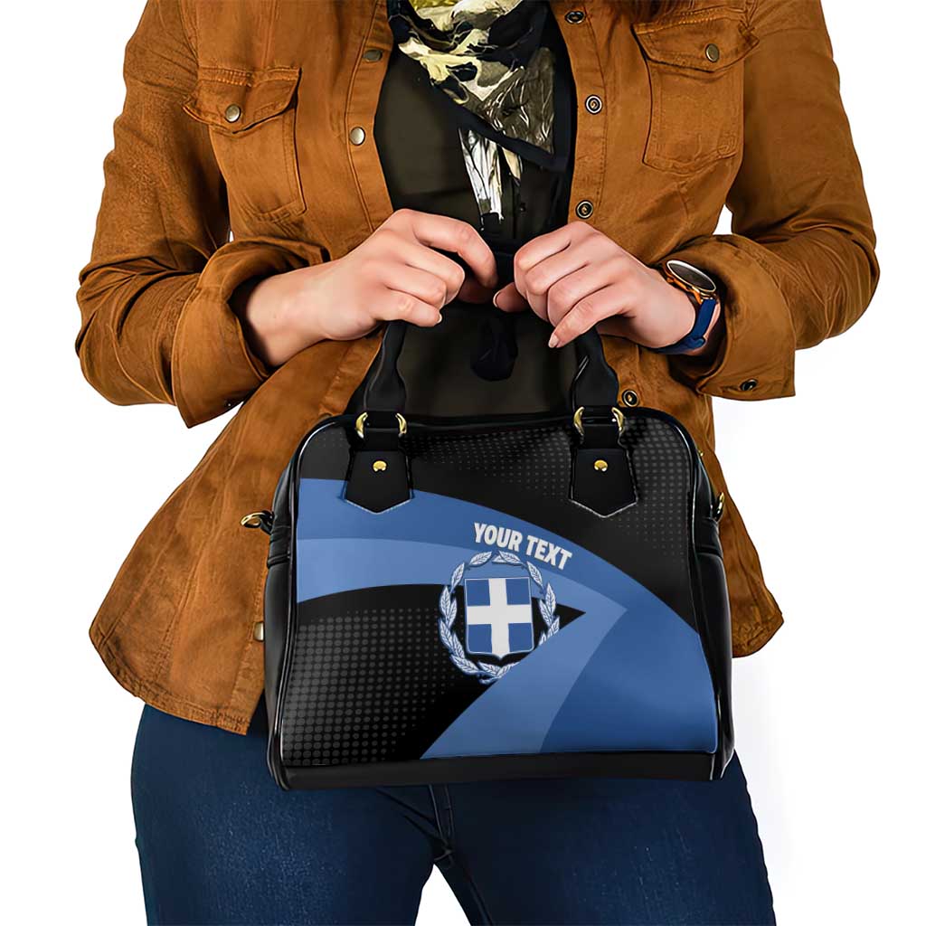 Personalised Greece Hellas Shoulder Handbag Coat Of Arms - Wonder Print Shop