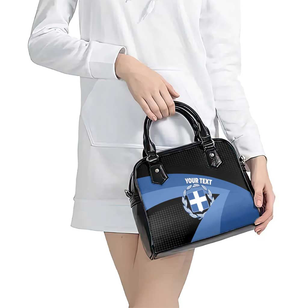 Personalised Greece Hellas Shoulder Handbag Coat Of Arms - Wonder Print Shop