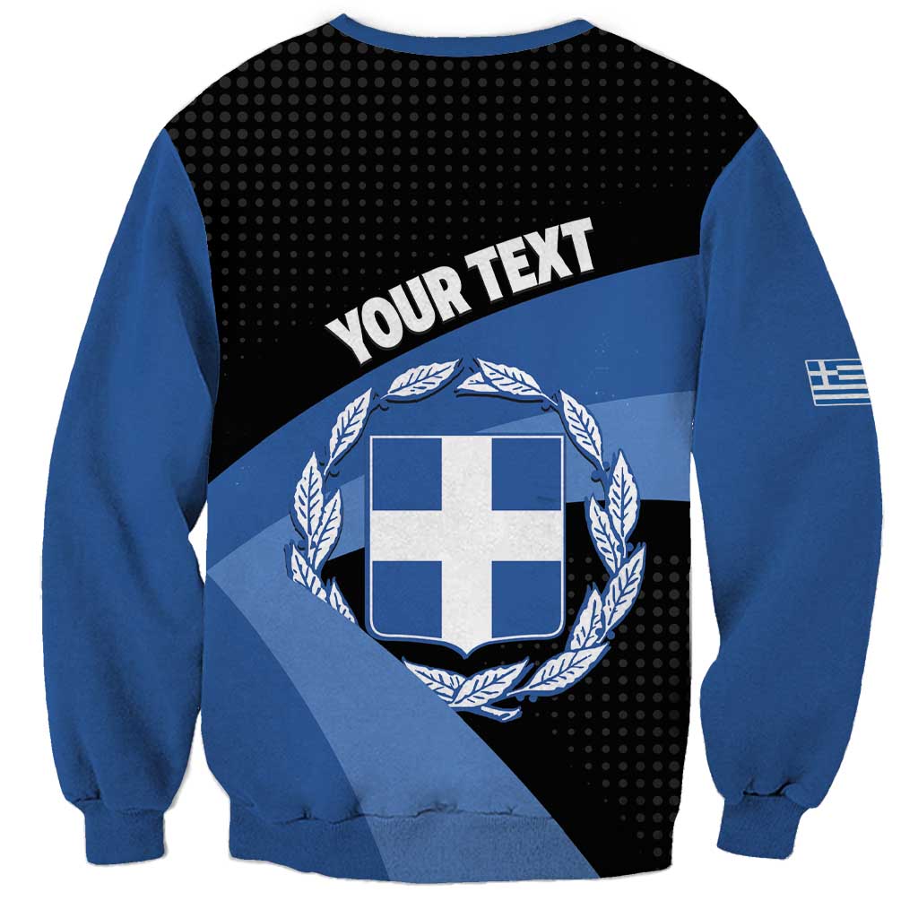 Personalised Greece Hellas Sweatshirt Coat Of Arms - Wonder Print Shop