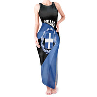 Personalised Greece Hellas Tank Maxi Dress Coat Of Arms - Wonder Print Shop
