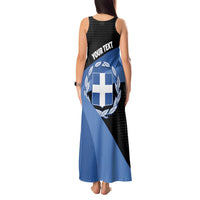 Personalised Greece Hellas Tank Maxi Dress Coat Of Arms - Wonder Print Shop