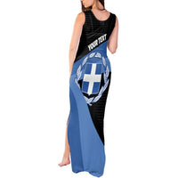 Personalised Greece Hellas Tank Maxi Dress Coat Of Arms - Wonder Print Shop