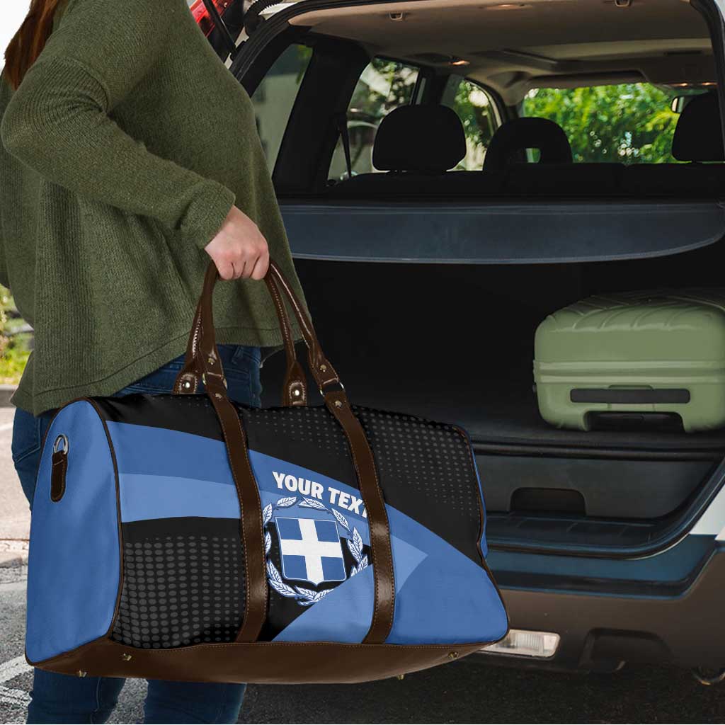 Personalised Greece Hellas Travel Bag Coat Of Arms - Wonder Print Shop