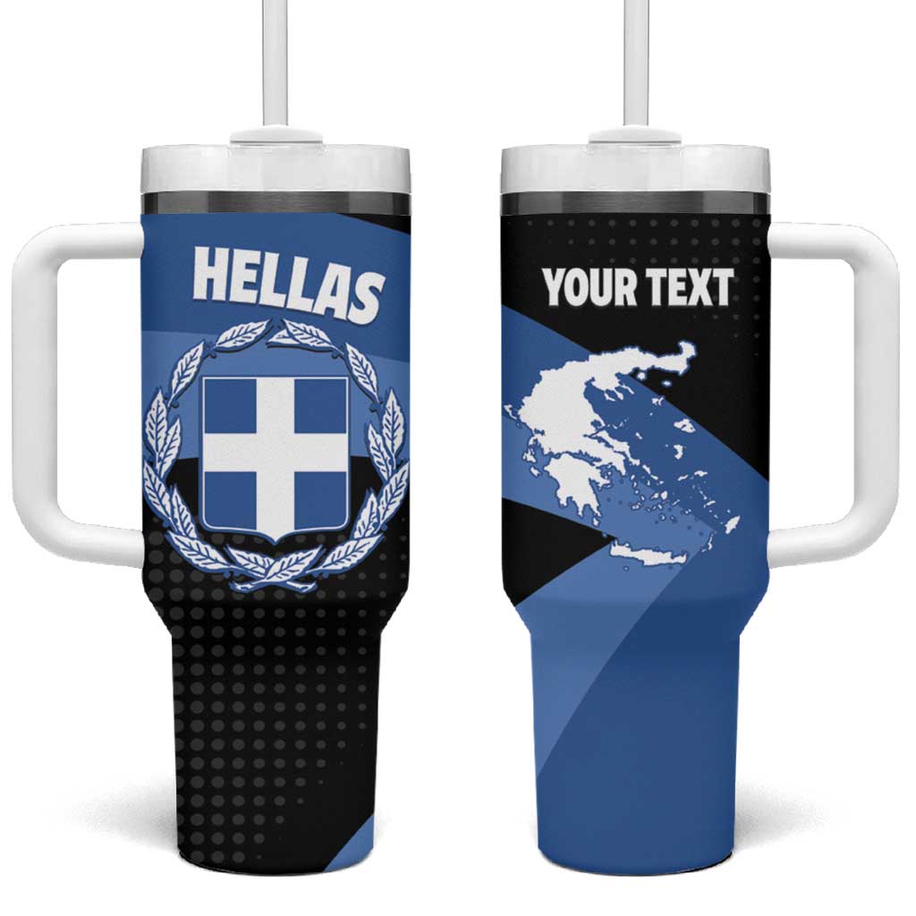 Personalised Greece Hellas Tumbler With Handle Coat Of Arms - Wonder Print Shop