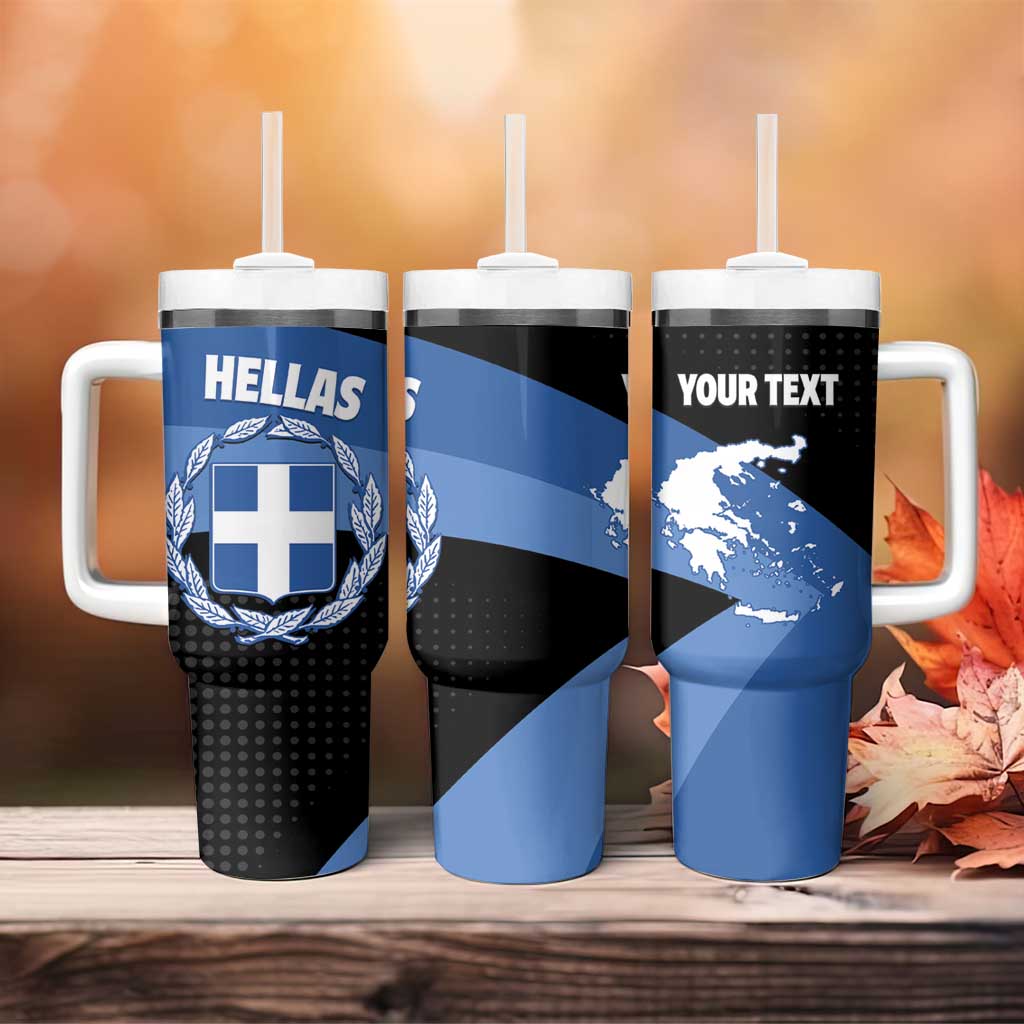 Personalised Greece Hellas Tumbler With Handle Coat Of Arms - Wonder Print Shop
