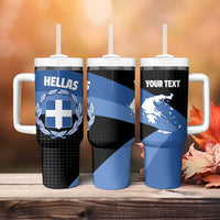 Personalised Greece Hellas Tumbler With Handle Coat Of Arms - Wonder Print Shop