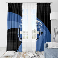 Personalised Greece Hellas Window Curtain Coat Of Arms - Wonder Print Shop