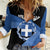 Personalised Greece Hellas Women Casual Shirt Coat Of Arms - Wonder Print Shop