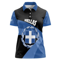 Personalised Greece Hellas Women Polo Shirt Coat Of Arms - Wonder Print Shop