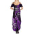 New Zealand Darts Summer Maxi Dress Happiness Is A Tight Threesome Maori Purple - Wonder Print Shop